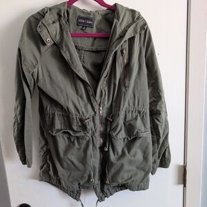 Ellie & Kate Olive Green Hooded Jacket